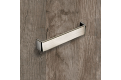 Poignée Lucca, entraxe de perçages 160, L 168 mm, B 28 mm, H 30 mm, aspect inox brossé
