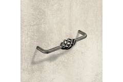 Poignée Malaca, entraxe de perçages 128, L 136 mm, H 40 mm, ø 12 mm, aspect étain