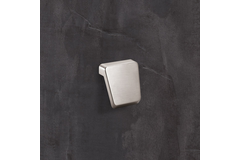 Knop Milo, boorafstand 16, L 40 mm, B 41 mm, H 28 mm, roestvrij staal finish geborsteld