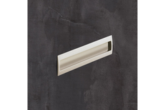 greep om in te laten Misnia, boorafstand 96, L 116 mm, B 54 mm, H 18.5 mm, Vernikkeld mat finish