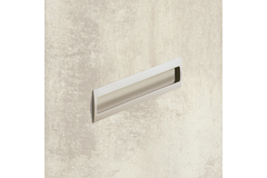 greep om in te laten Misnia, boorafstand 96, L 116 mm, B 54 mm, H 18.5 mm, Vernikkeld mat finish