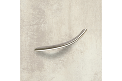 Poignée Nicia, entraxe de perçages 224, L 258 mm, H 32 mm, ø 10 mm, aspect inox brossé