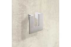 Poignée Vigilia, entraxe de perçages 32, L 60 mm, B 60 mm, H 24 mm, aspect inox brossé