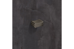 Bouton Ponti, L 26 mm, B 13 mm, H 21 mm, aspect bronze antique