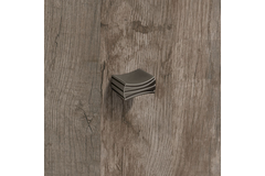 Bouton Ponti, L 26 mm, B 13 mm, H 21 mm, aspect bronze antique