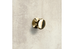 Knop Sala, H 20 mm, ø 25 mm, messingkleurig glans