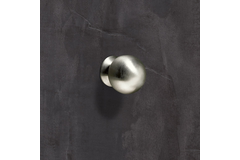 Bouton Serbinum, H 28 mm, ø 25 mm, Inox brossé
