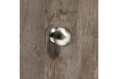 Bouton Serbinum, H 28 mm, ø 25 mm, Inox brossé