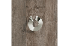 Greep Tolfo, boorafstand 32, L 76 mm, B 76 mm, H 26 mm, roestvrij staal finish geborsteld