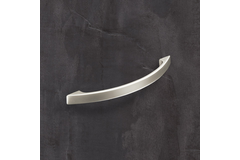 Poignée Tolosa, entraxe de perçages 128, L 157 mm, B 10 mm, H 28 mm, Nickelé mat
