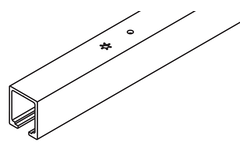 Hawa Junior 80/100 looprail 2500mm RVS-look