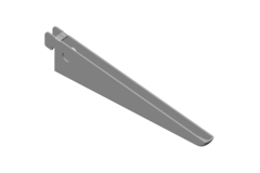 Support double element 170mm gris 
