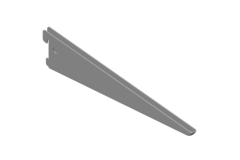Drager dubbel element 270mm grijs