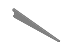Drager dubbel element 370mm grijs