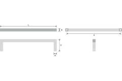 Poignée fitis fonte couleur fer ea320mm l330mm 