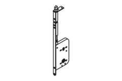 Hawa serrure à tringle Silent-stop WC