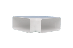 Coin 90° tube plat d.150 std blanc  