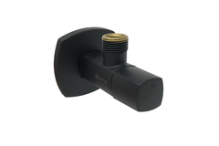 Robinet équerre 1/2x3/8 noir  