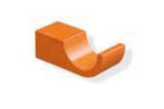 Hewi 800.90.01090 enkele haak 50mm oranje