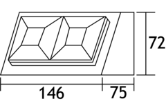 Opbouwstopcontact deltabox rvs b-f