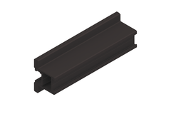 Profil vertical TRBase25 Floor 2.9m alu noir  