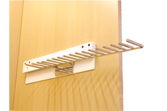 Porte-cravattes(15 supports)blanc/chrome  