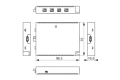 Mec Driver 1-kanaal RGBW RF-module 24V