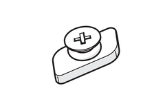 Hawa Junior 120 bevestigingsset voor wandbevestiging