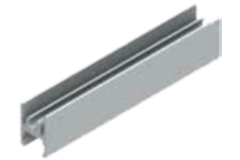 Profil-U horizontal support RS-Base 4m alu argent  