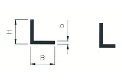 Profiel L 25x25x2 alU-mat (6m)