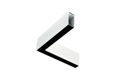 Xline profil de coin blanc 580x34x80mm 