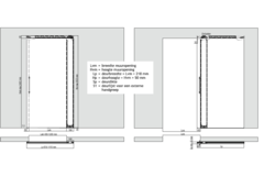 Tricks onzichtbaar schuifdeursysteem