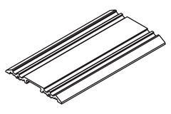 Hawa rail de guidage double l6000mm alu 