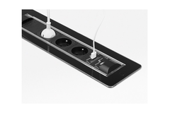 Versaturn nl-d-l zwart glas  3 st + 2 usbmet kabel met kabel 2000mm