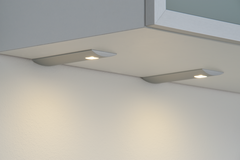 Set 2 d'lau led rond sousencastré 3W 3200K inox look Touch 10W avec dimmertransfo