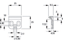 Serrure porte bouton pressoir