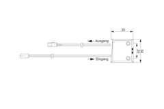 Led senseur-ir noir 12v max 30w 