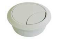 Kabelset 2-delig 80mm licht grijs