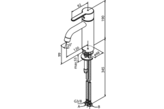 Damixa silhouet vr wastafel medium chroom