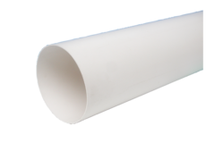 Tube rond d.125 l.1000mm blanc  