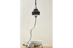 Mercury bloc prise 16a susp + lum 8W led gunmetal 