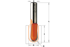 Fraise pour profil gorge l=58.8 s=8 r=12.7 d=12.7  i=16mm hw 