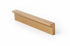 Poignée ANGLE BA96-128-160 L200 aluminium brossé foncé laiton