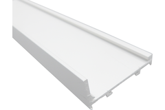 Profil poignée en L blanc pour strip decor 5000mm 