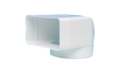 Coude adaptateur 90° d.150 std blanc  