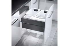 Hailo Laundry Carrier c.60 2x33l+12l 2,5l gris 