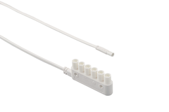 Mini-Stekker verdeler 6 lampen+ 2m kabel met minis + 2m kabel met ministekker
