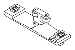 Hawa Concepta connector 110mm l26mm pour 2 portes avec socle fixe