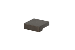 Bouton Moka ea16 32x30x10 alubrushed bronze foncé 