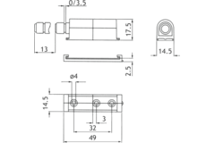 Enkele push to open klein model